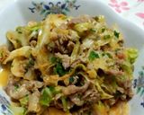 食べるラー油deキャベツと豚肉炒め♡作り方4写真