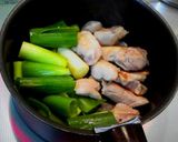 鶏肉と白ネギの甘辛煮作り方4写真