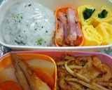 お弁当の彩りに♪一回で二種の卵焼き作り方5写真