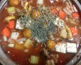 無限鍋　鶏出汁湯豆腐からトマト煮へ。作り方4写真