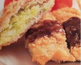 薄切り肉のキャベサンドカツ作り方5写真