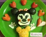 キャラ弁に爪楊枝で簡単真ん丸ミニーちゃん作り方7写真