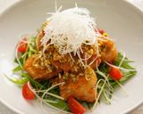 鶏肉の唐揚げ油淋鶏ソース作り方8写真