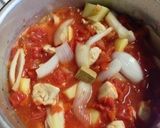 ミネストローネ風鶏胸肉と野菜のスープ作り方6写真