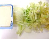 豆腐とキャベツの和風スープ作り方1写真