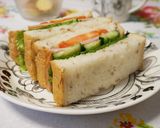 行楽＊お弁当に＊野菜サンド作り方3写真