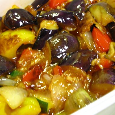 □夏野菜の麻婆ラタトュイユ□ by ポルチーニきのこ 【クックパッド