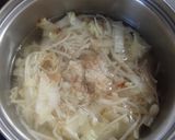 体ポカポカ☆白菜とえのきの味噌汁作り方2写真