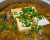 一人飯♪サバ缶でスンドゥブチゲ作り方3写真
