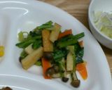 お弁当にも♬小松菜の炒め物作り方2写真