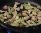 ペコロスとクリームチーズのパスタ作り方1写真