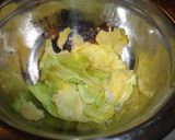 キャベツとのりのしらす干し和え作り方1写真