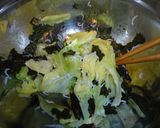 キャベツとのりのしらす干し和え作り方3写真