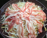 もやしとぶたの重ね蒸し作り方3写真