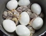 ゆで玉子と鶏肉の甘辛煮作り方3写真