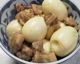 ゆで玉子と鶏肉の甘辛煮作り方6写真