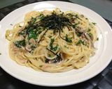 プチプチたらこと鮭のクリームパスタ作り方8写真