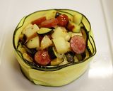 ポテトとウィンナーのズッキーニ巻き作り方6写真