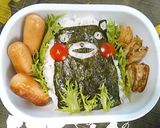 キャラ弁☆くまもん　少ない材料で簡単！作り方5写真
