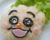 キャラ弁★クリームパンダおむすび作り方4写真