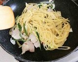 【塩豚】塩豚とねぎのぺペロンチーノ作り方6写真