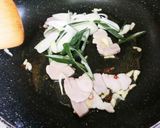 【塩豚】塩豚とねぎのぺペロンチーノ作り方5写真