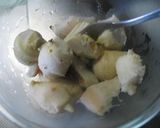納豆入り揚げ里芋もち作り方1写真