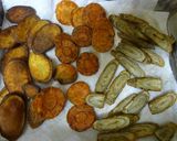 ２度揚げでザクザク　厚切り野菜チップス作り方4写真
