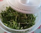 箸が進む水菜サラダ バカうま作り方1写真
