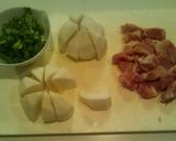 鶏肉とカブのマスタードクリーム作り方1写真