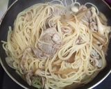 ごぼうと豚肉のピリ辛和風パスタ作り方7写真
