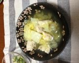 うどんスープで白菜&ささみ煮込み作り方4写真