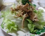 鶏胸肉の金胡麻和え作り方5写真