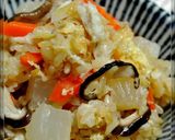 簡単☺きのこ・鶏・牛蒡の炊き込みご飯作り方5写真