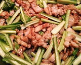 小松菜と豚肉のオイスターソース炒め作り方6写真