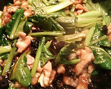 小松菜と豚肉のオイスターソース炒め作り方8写真
