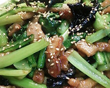 小松菜と豚肉のオイスターソース炒め作り方9写真