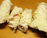 白菜と豚薄切り肉のレンジ蒸し作り方3写真