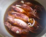 ボイルヤリイカと白ネギの煮つけ作り方1写真