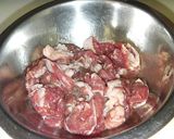 細切り牛肉と細切り野菜の香味炒め♬作り方1写真