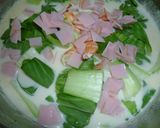 チンゲン菜と海老のスープ作り方3写真
