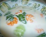 チンゲン菜と海老のスープ作り方4写真