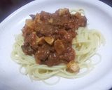 鶏肉とレバーのミートソースパスタ作り方4写真