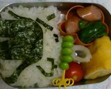 簡単すぎる♬カブトムシのキャラ弁作り方2写真