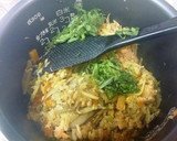 鮭とごぼうの味噌炊き込みご飯作り方4写真