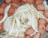 男のロマンだ！スパムを卵でとじた他人丼！作り方7写真