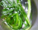わけぎとあげの辛し酢味噌和え作り方1写真