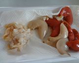 帆立のヒモで小松菜の味噌バター煮♪作り方1写真