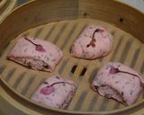 お花見気分♪桜蒸しパン作り方4写真