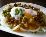 ＊*ｼｬｷ②野菜の中華風温玉うどん＊*作り方6写真